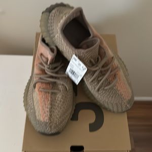 Yeezy boost 350 in sand and taupe.